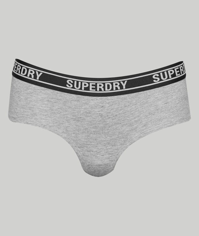 Superdry Organic Cotton Multi Logo Hipster Briefs