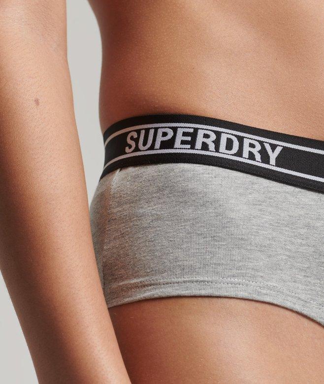Superdry Organic Cotton Multi Logo Hipster Briefs