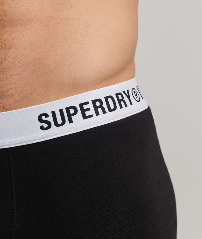 Superdry Organic Cotton Offset Boxer Double Pack