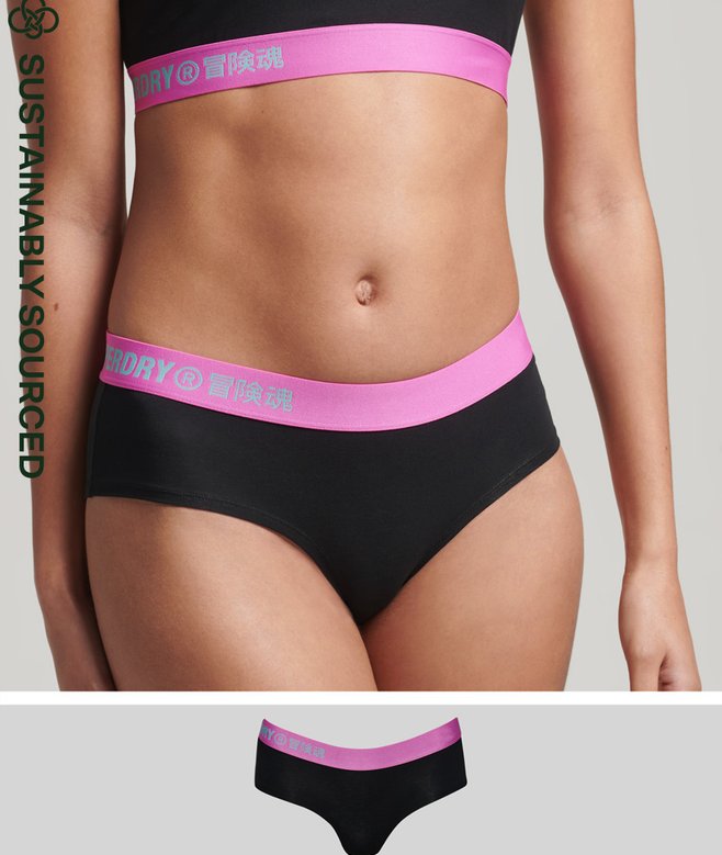 superdry Organic Cotton Offset Logo Hipster Briefs