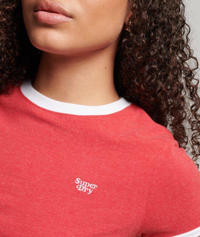Superdry Organic Cotton Ringer Crop T-shirt