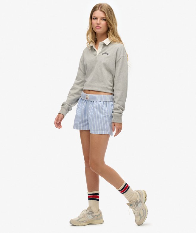 Superdry Organic Cotton Stripe Elasticated Shorts