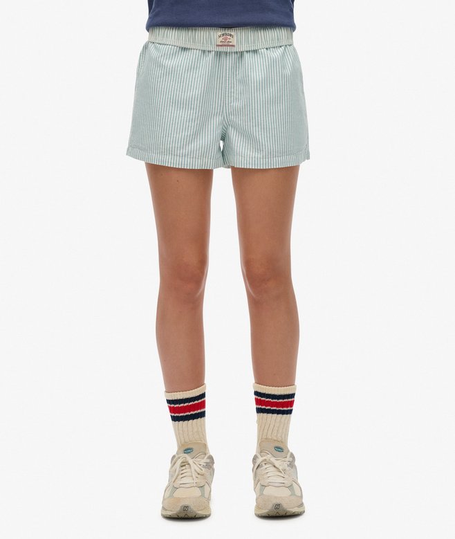 Superdry Organic Cotton Stripe Elasticated Shorts