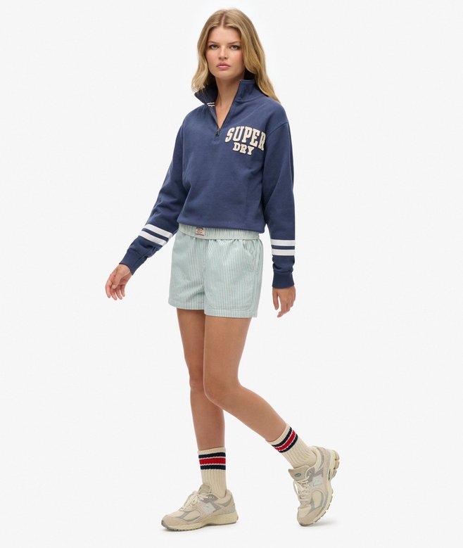 Superdry Organic Cotton Stripe Elasticated Shorts