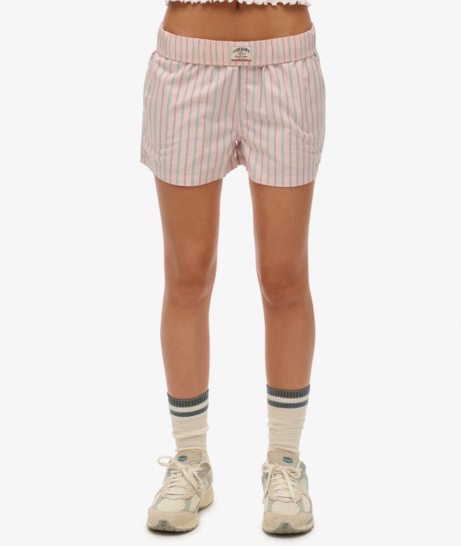 Superdry Organic Cotton Stripe Elasticated Shorts