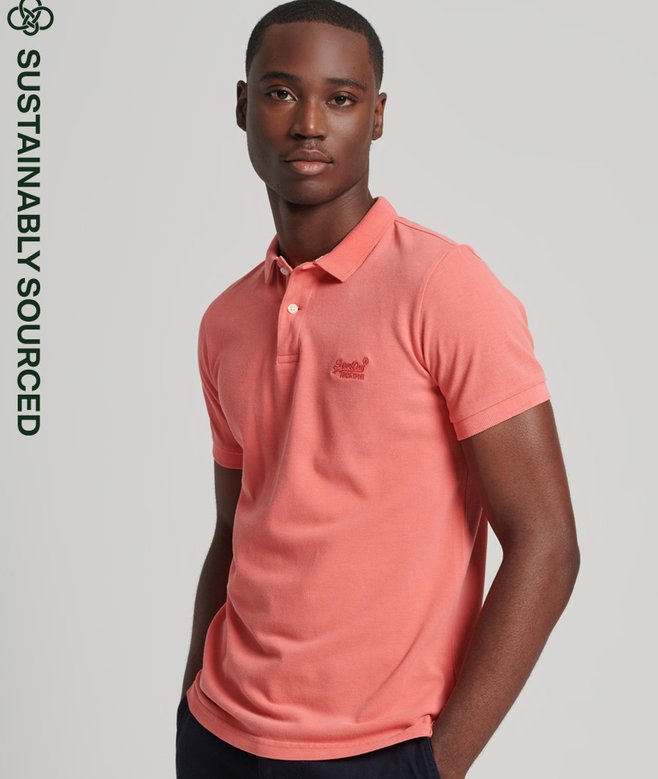 superdry Organic Cotton Vintage Destroy Polo Shirt