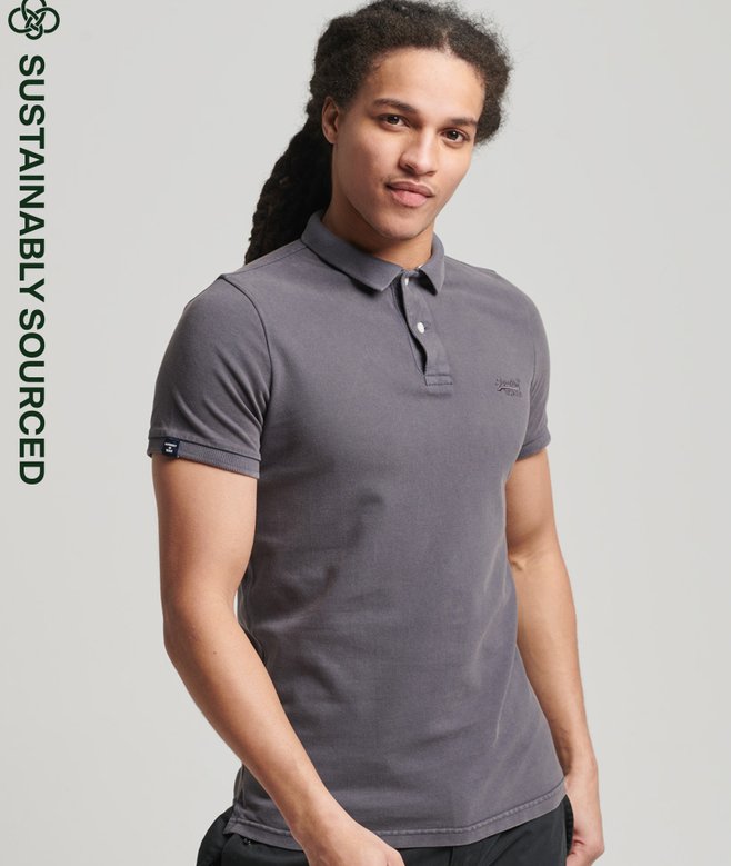 superdry Organic Cotton Vintage Destroy Polo Shirt