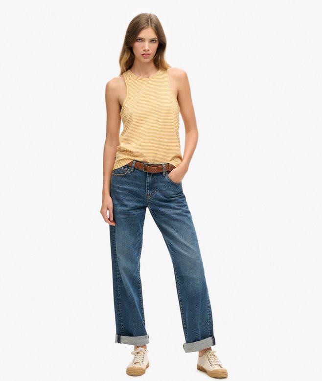 Superdry Organic Cotton Vintage Logo Stripe Vest