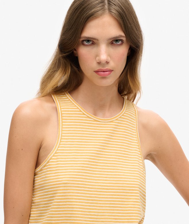 Superdry Organic Cotton Vintage Logo Stripe Vest