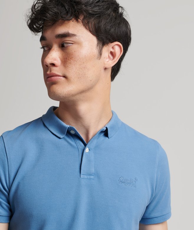 Superdry Organic Cotton Vintage Washed Pique Polo