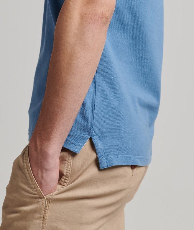 Superdry Organic Cotton Vintage Washed Pique Polo