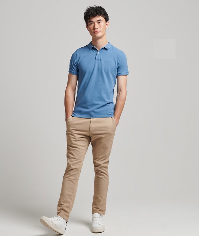 Superdry Organic Cotton Vintage Washed Pique Polo