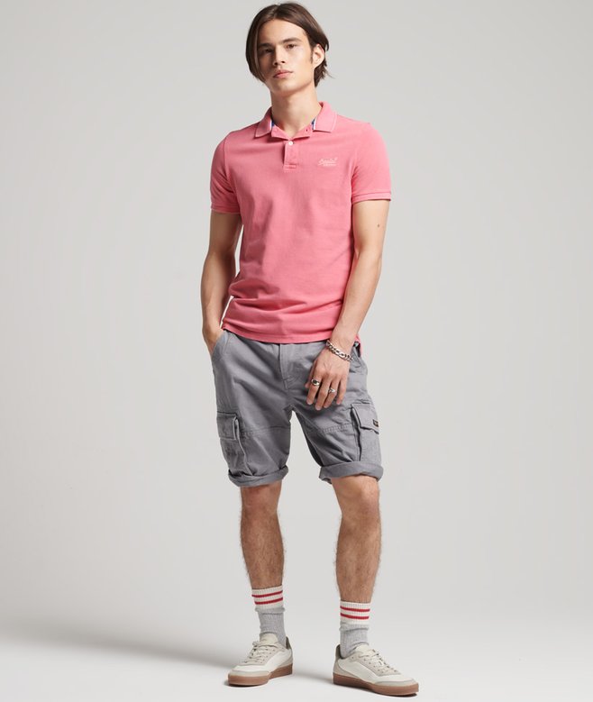 Superdry Organic Cotton Vintage Washed Pique Polo