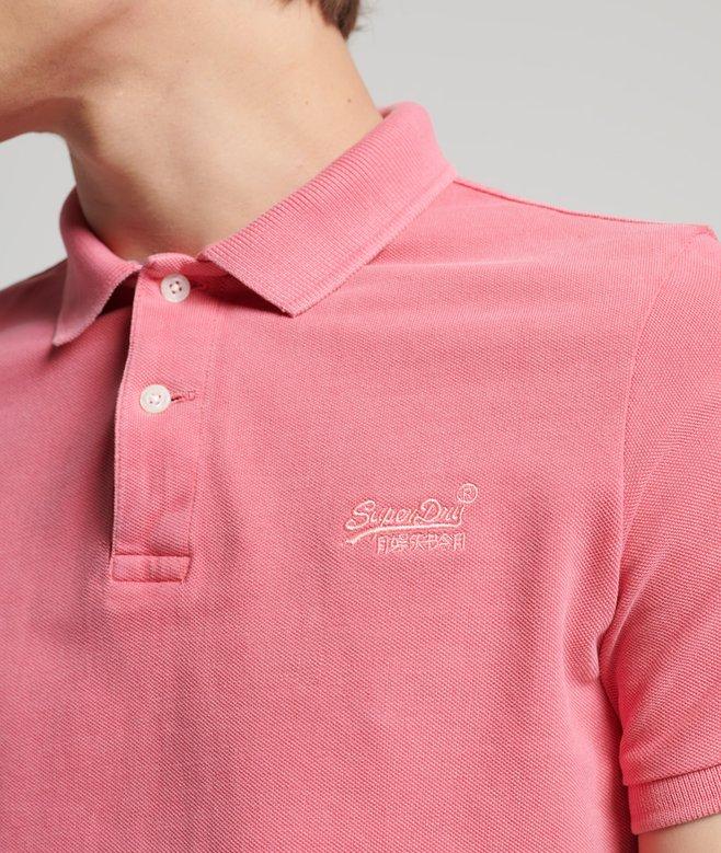 Superdry Organic Cotton Vintage Washed Pique Polo