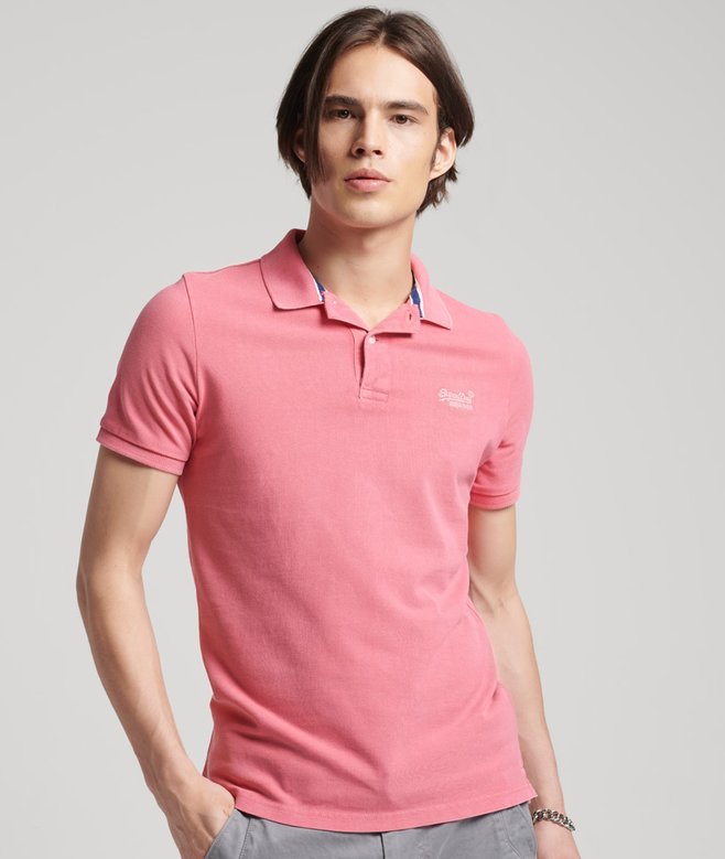 superdry Organic Cotton Vintage Washed Pique Polo