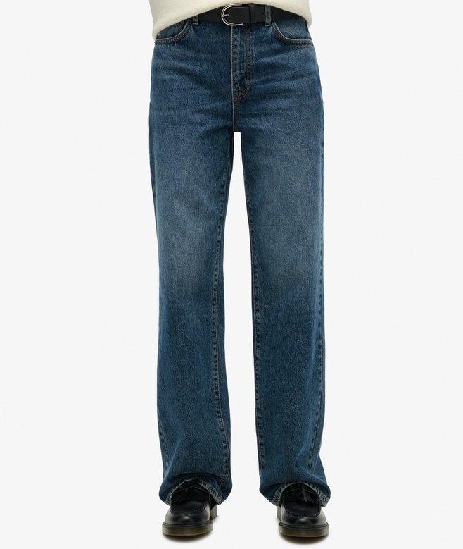 Superdry Organic Cotton Wide Leg Jeans