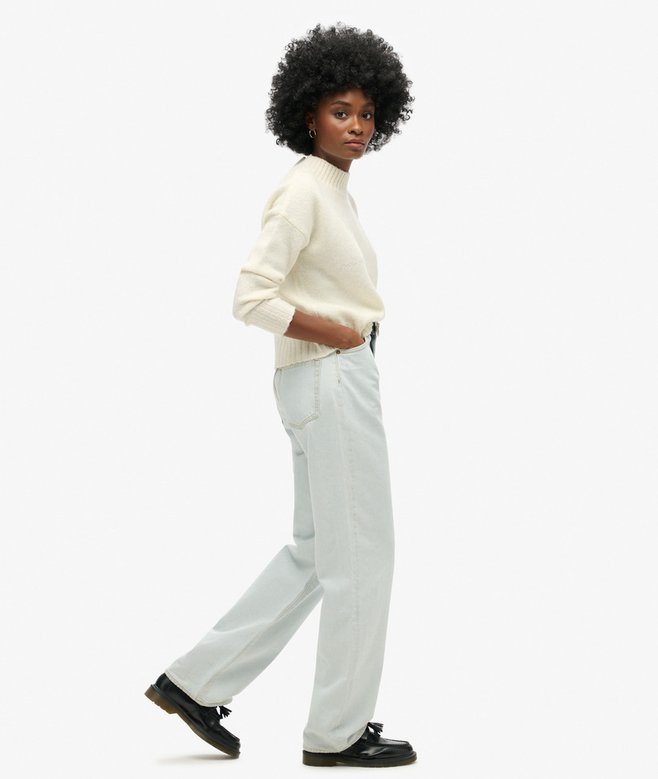 Superdry Organic Cotton Wide Leg Jeans