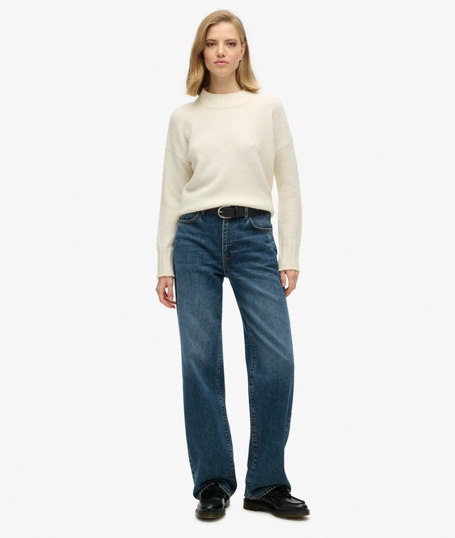 superdry Organic Cotton Wide Leg Jeans