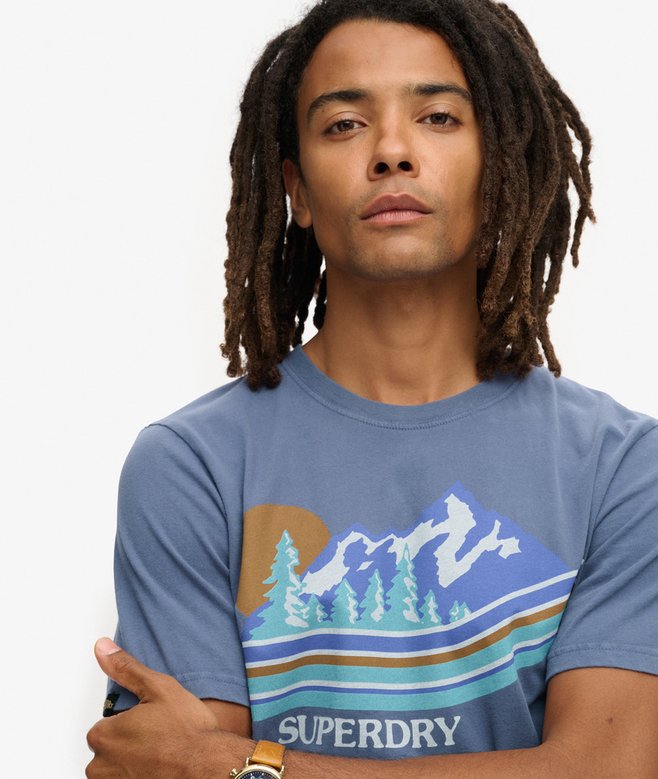 Superdry Outdoor Graphic Stripe T Shirt