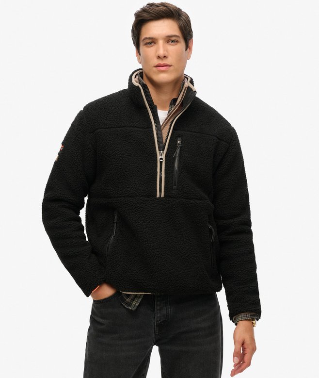 superdry Outdoor Half Zip Sherpa Fleece