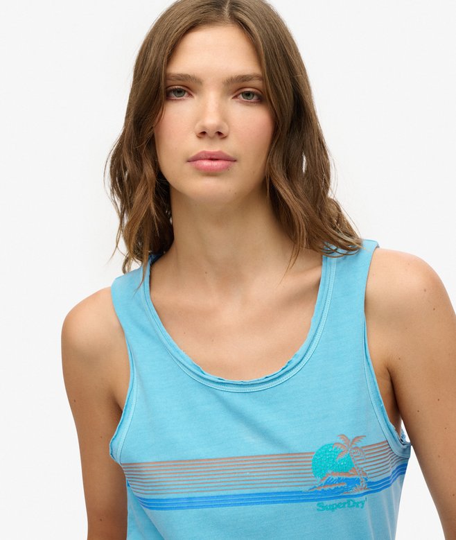 Superdry Outdoor Stripe Scoop Neck Tank Top