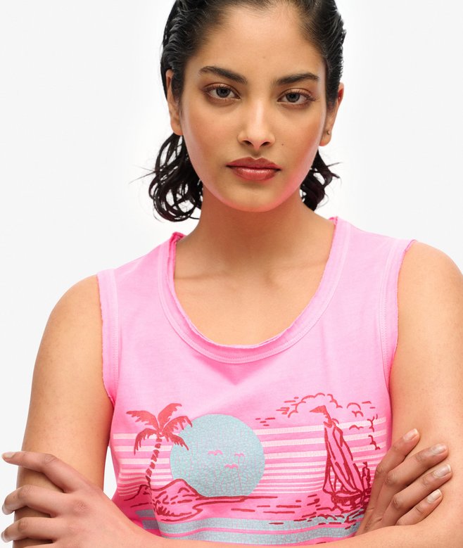 Superdry Outdoor Stripe Scoop Neck Tank Top