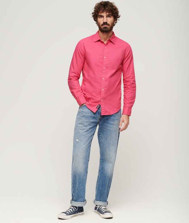 Superdry Overdyed Organic Cotton Long Sleeve Shirt