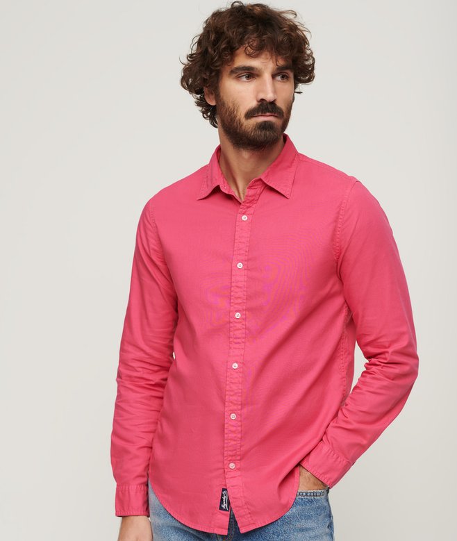 superdry Overdyed Organic Cotton Long Sleeve Shirt