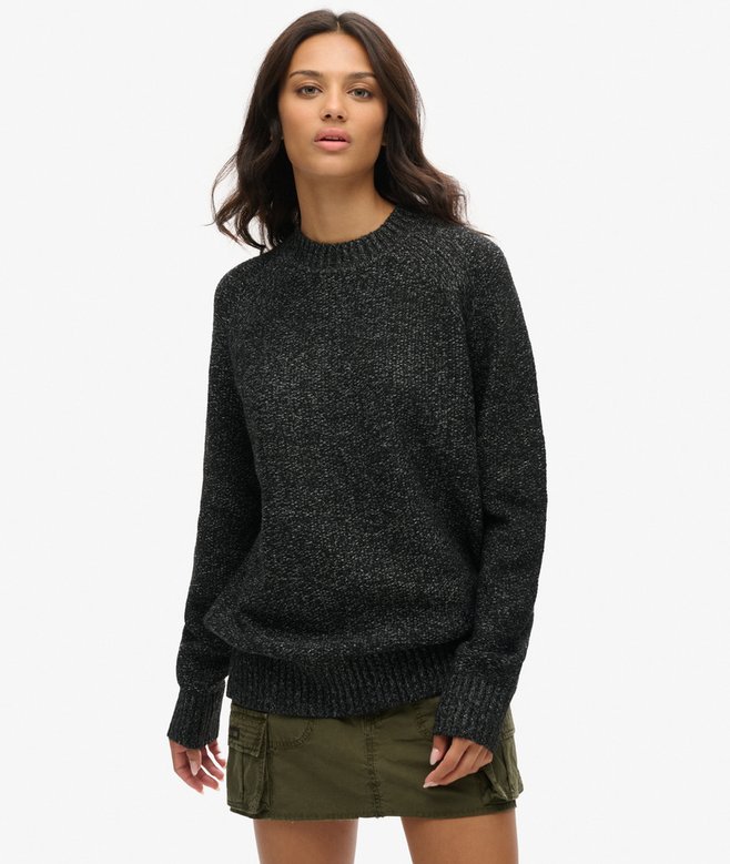 superdry Oversized Chunky Raglan Jumper