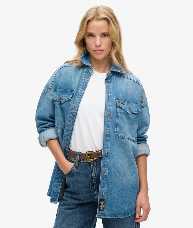 superdry Oversized Denim Shacket