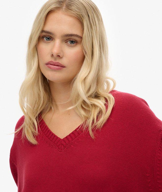 Superdry Oversized V Neck Jumper