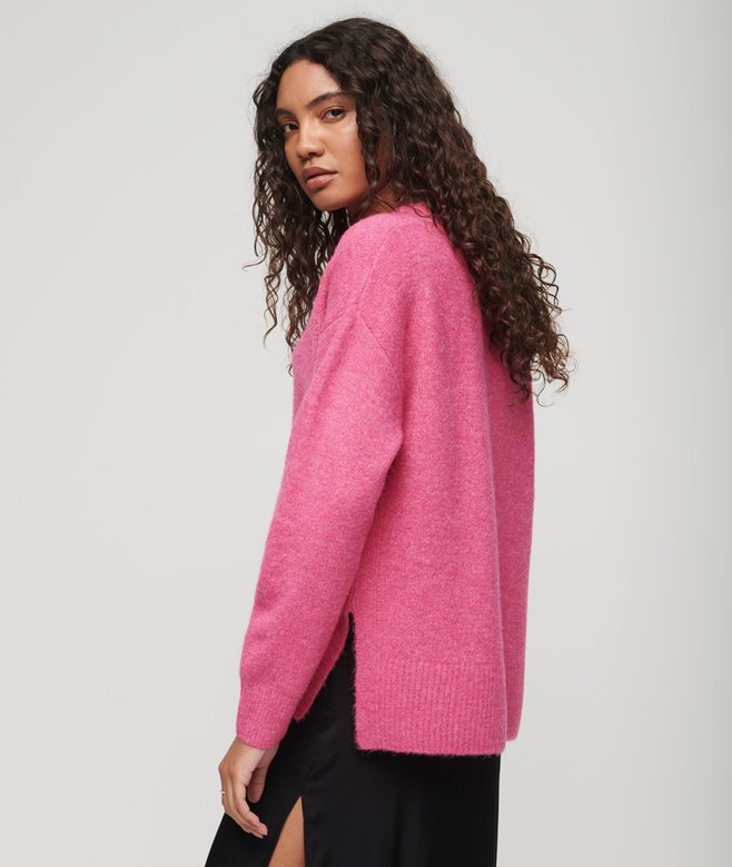 Superdry Oversized V Neck Jumper