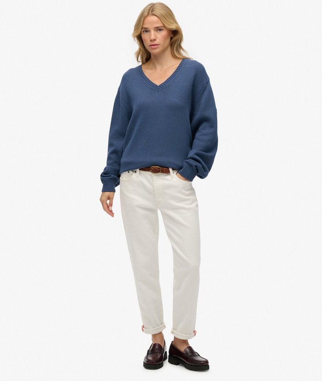 Superdry Oversized V Neck Jumper