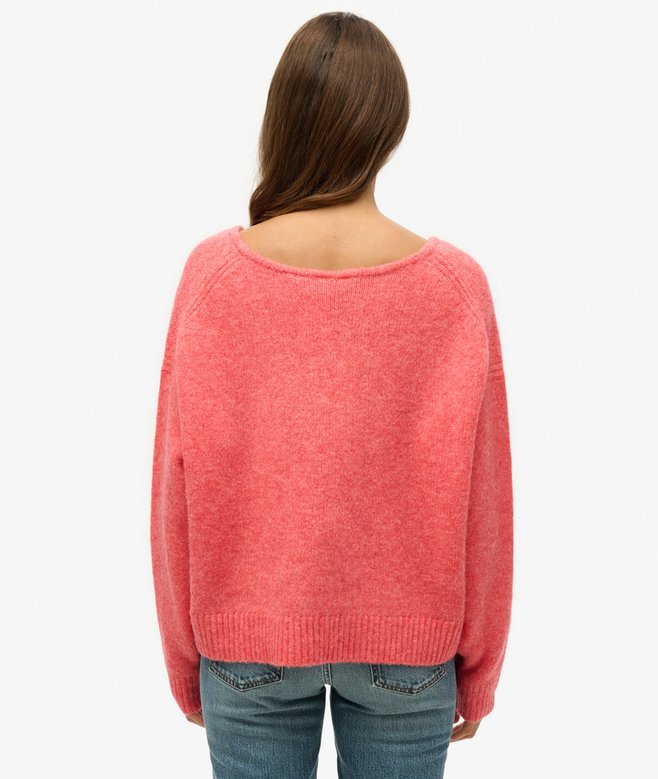 Superdry Oversized V Neck Jumper