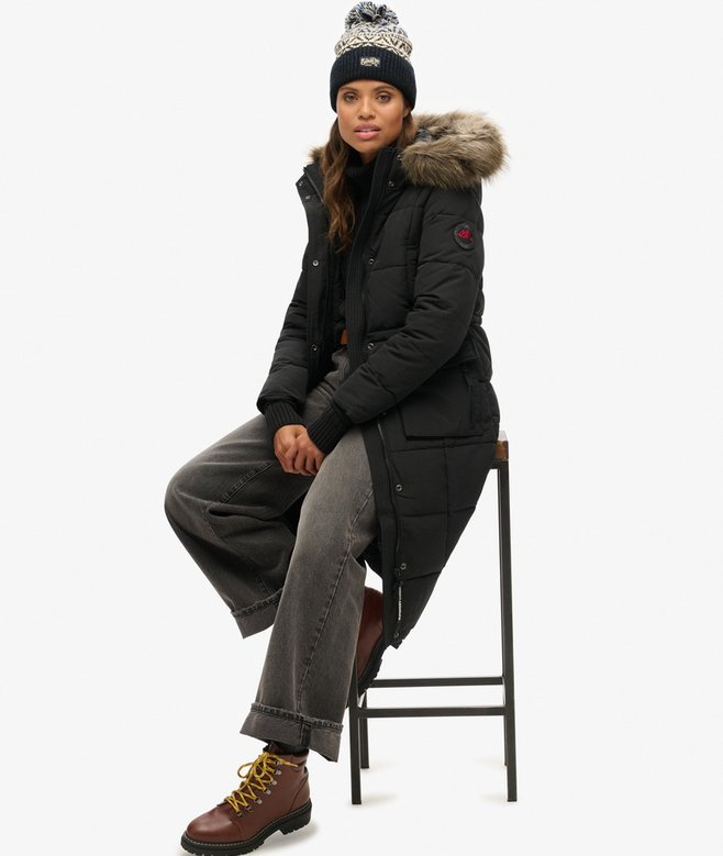 Superdry Patterned Knitted Beanie Hat