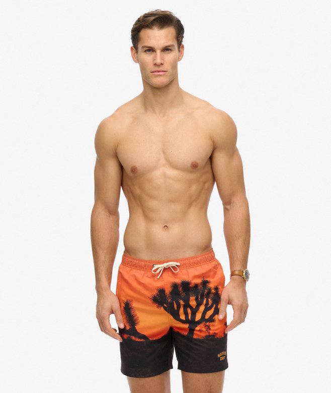 superdry Photographic 17-inch Recycled Swim Shorts