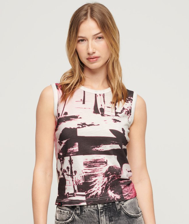 superdry Photographic Logo Slim Vest