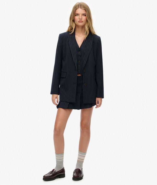 Superdry Pinstripe Boyfriend Blazer
