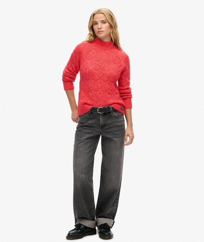 Superdry Pointelle Knit Jumper