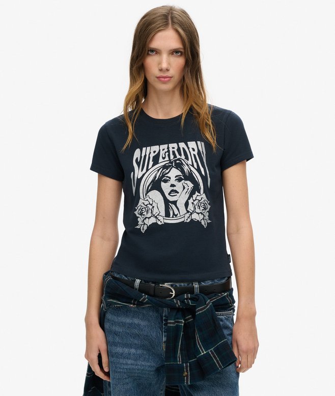 superdry Pop Archive Super Fitted T-Shirt