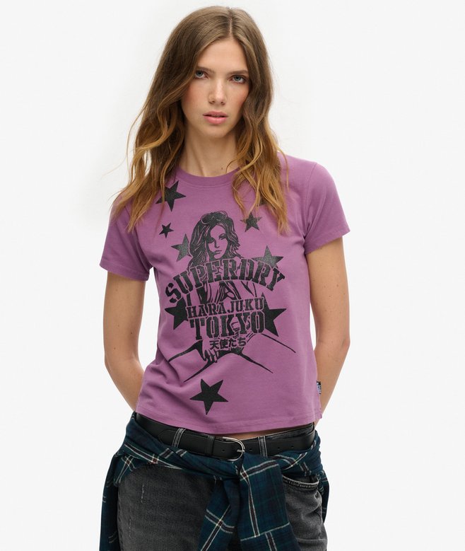 superdry Pop Archive Super Fitted T-Shirt