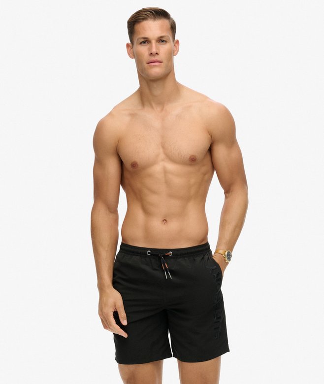 superdry Premium Embroidered 17-inch Swim Shorts
