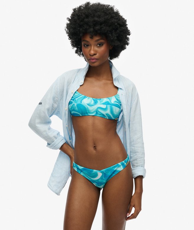 superdry Print Bralette Bikini Top