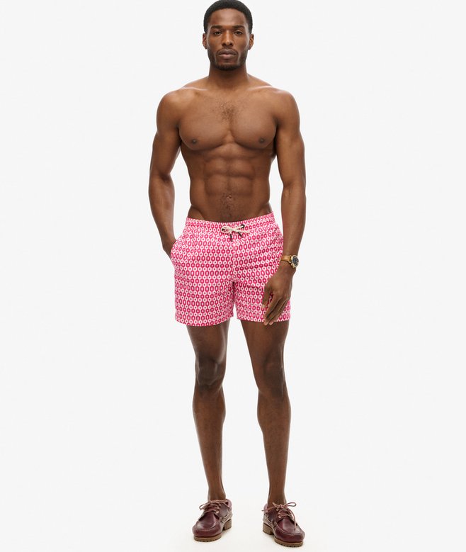 superdry Printed 15-inch Recycled Swim Shorts
