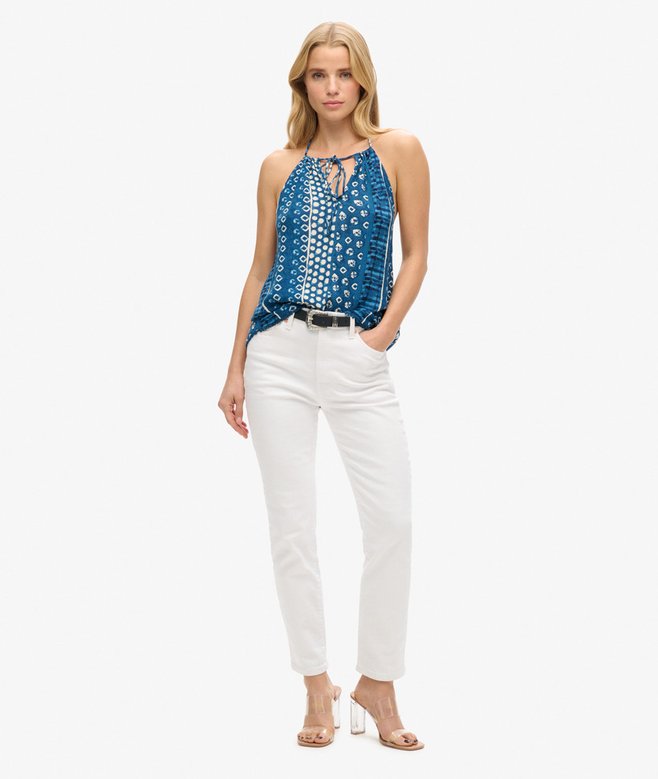 Superdry Printed Beach Halter Top