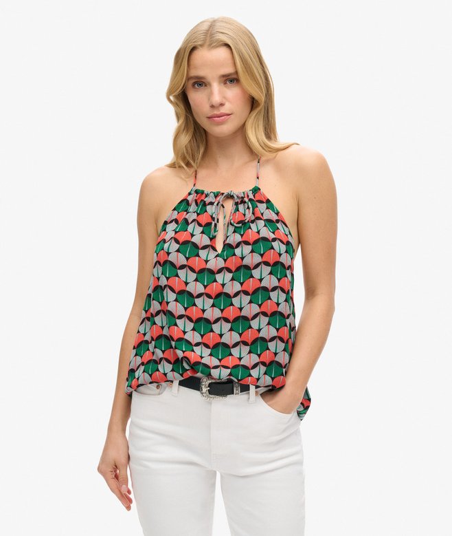 superdry Printed Beach Halter Top