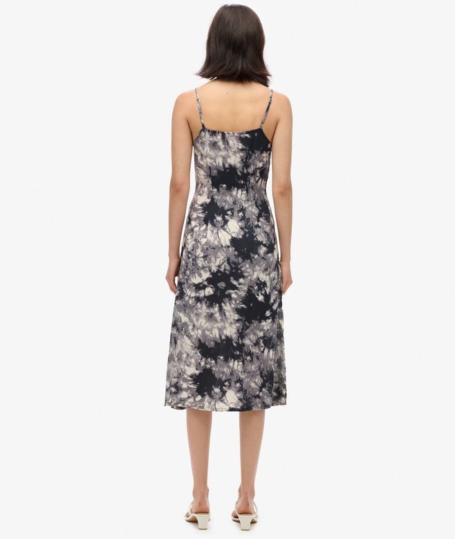 Superdry Printed Button-Up Cami Midi Dress