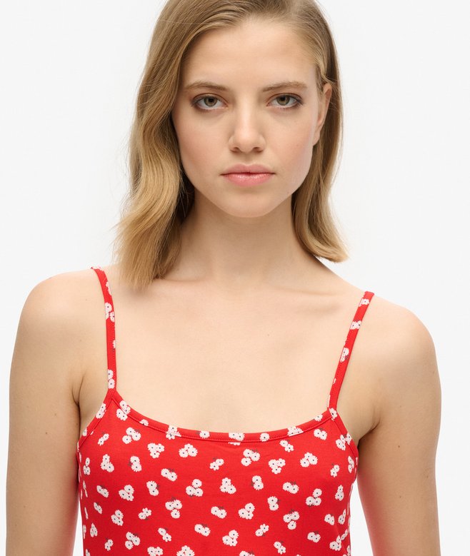 Superdry Printed Cami Jersey Mini Dress