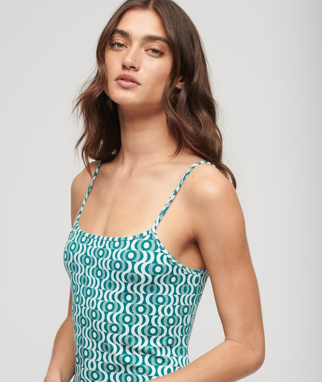Superdry Printed Cami Jersey Mini Dress