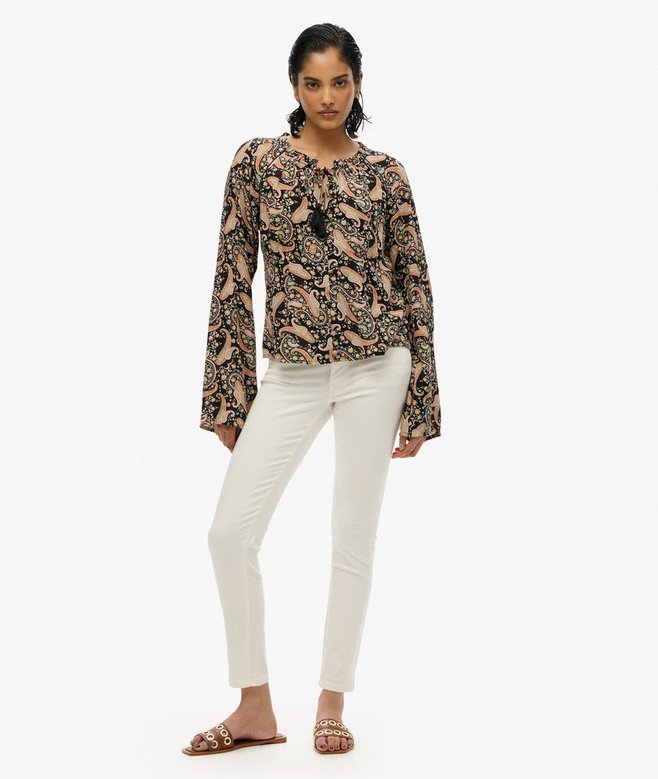 Superdry Printed Long Sleeve Blouse